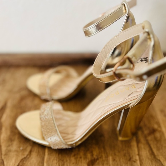 Bamboo gold sparkle shoes size 6 - Picture 5 of 5